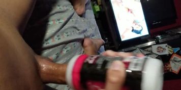 Paralyzed & trying out my new pussy pocket