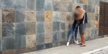 Risky Sex with a Dirty Venezuelan Slut on a Public Roof Top (Antonio Mallorca)