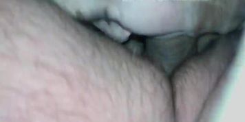 Horny Milf sprayed cum in her mouth, she gives me a cum kiss
