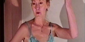 Hot blonde model Valerie soundly spanked otk to tears