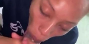 Hot Eyed Girl Giving Her Man Some Head