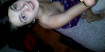 Teen beauty eating cock - POV