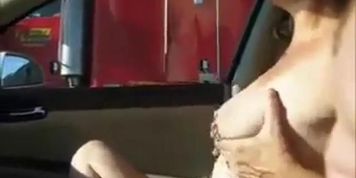 wives flashing truckers 2