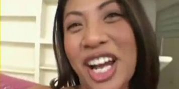Tiny Asian POUNDED By Big Cocks