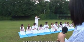 Religious sluts offering their wet cunts to the Gods with lu