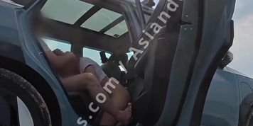 Sex at the beach front with car 발정난 국산 커플 해변가 카섹스 (Abella Danger, AmateurCollege, Autumn Falls)