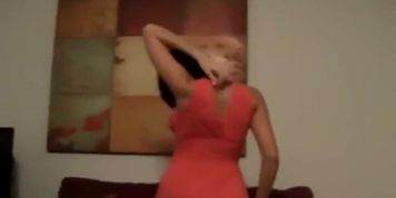 Sexy Big Tit Brunette Housewife Tries Out Her New Clothes
