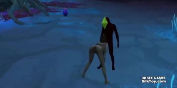 Hot 3D Big Tits Whore Fucked Rough By Black Guy