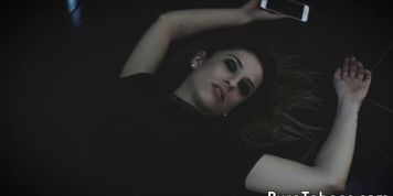Teen and MILF sharing dick in threesome