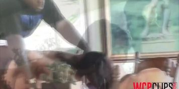 A very hot brunette babe blows black cock and gets pussy pounded hard