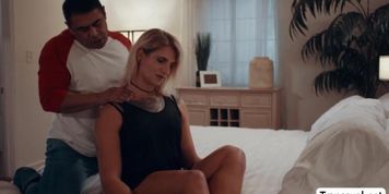 TS Summer first sucking a big boner (Summer Rayne, Tiffany Rayne)