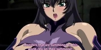 Tentacle monster fucks witch in all holes to absorb magical energy