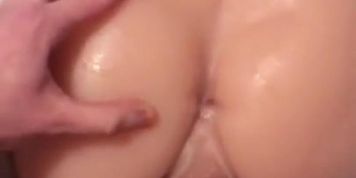 Fucking silicone pussy doggystyle