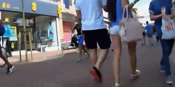 Sexy brunette leads her bf