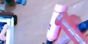 AMIRA Hijab Main Mesin Dildo Full