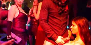 DRUNKSEXORGY - Gorgeous cuties fucking in a club