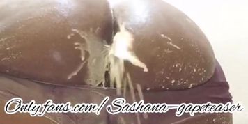 Bajan insert milk in her ass (full video on onlyfans)