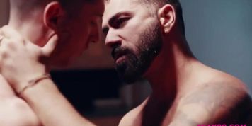 Hardcore anal pounding with hunk gays Adam Ramzi and Tristan Hunter