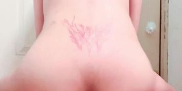 Asian girl dildo riding