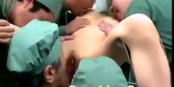 Doctors Gangbang Fuck Patient in Operation Room
