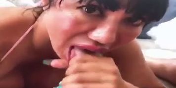 plastic busty bimbo cum on mega boobs (Ava Devine)