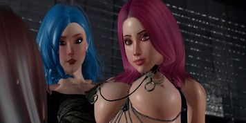 3D futa on futa while girlfriend watches (FutaxFutaxFemale)