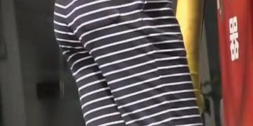 Voyeur sharking affair with some tempting attractive Asian vixen