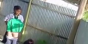 Desi MMS Caught Beautiful Indian School Girl Standing Fucked Outdoor