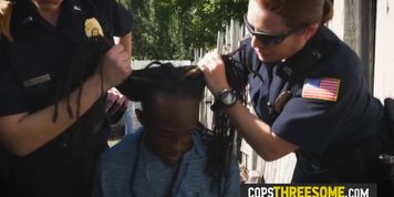 BBC rasta has to give naughty pleasure to the randy cops