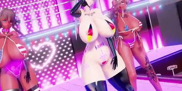 MMD Graf Zeppelin and Yamato and Kongou Kancolle Phone Number (Made by ???)