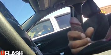 Car dickflash for mature