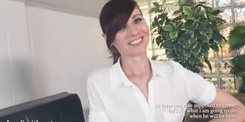Sexy doctor pranks a student during psychology test (Jeny Smith)