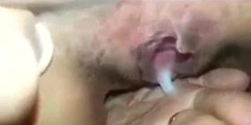 Slut Wife Creampie After Getting Her Pussy Demolished By BBC