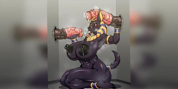 Furry Anubis Dick Pmv