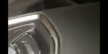 Step son hand slips into step mother panties while dad is out from the car