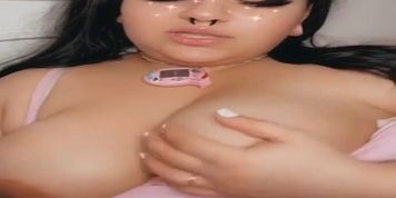 Chubby Anime Girl Plays W/ Boobs & Pussy On Snapchat [Compilation]