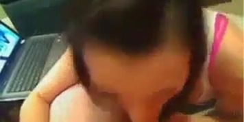 Camgirl makes his bf cum with ease