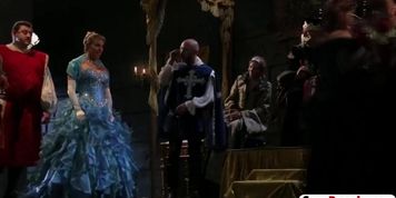 slutty blonde cinderella fucked rough by horny dude