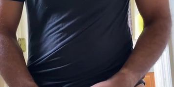 Rushed Cum Before Getting Dressed For Work