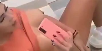 Girl caught masturbating in public