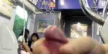 Showing to 2 asians in train