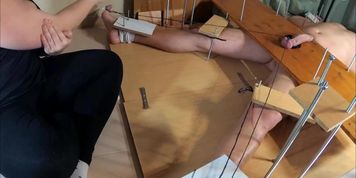 Amateur. Feet torture. Ruined Orgasm and Post Orgasm Torture and Tickling