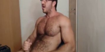 If you like hairy muscle men. You'll love this guy! Uncut and cums.