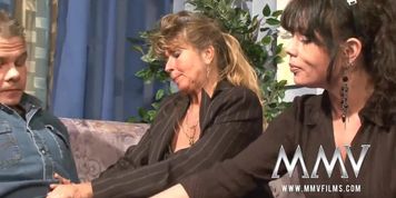 MMV Films Mature teacher having fun with a couple