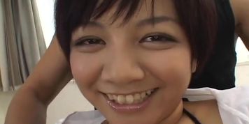 Cute Meguru Kosaka big boobs action