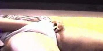 Hidden cam masturbation under desk
