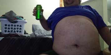 Chugging a 2nd beer after dinner