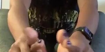 Ebony feet tease jerk instructions