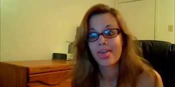 Glasses Girl JILLING OFF