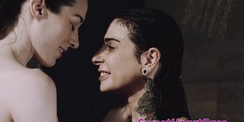 SWEETHEART PASS - Beautiful Stoya Feasts on Inked Lesbians Wet Pussy
